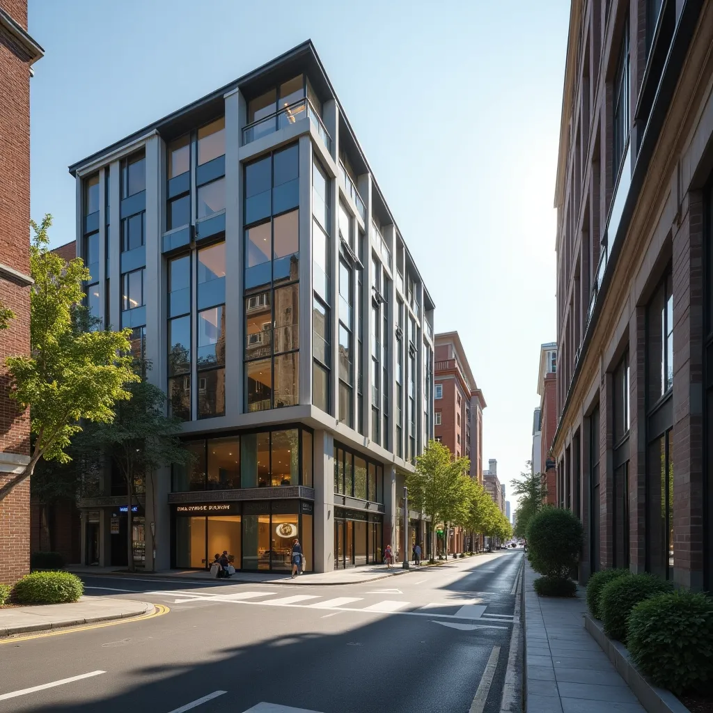 Modern commercial office space with natural lighting showing higher real estate value