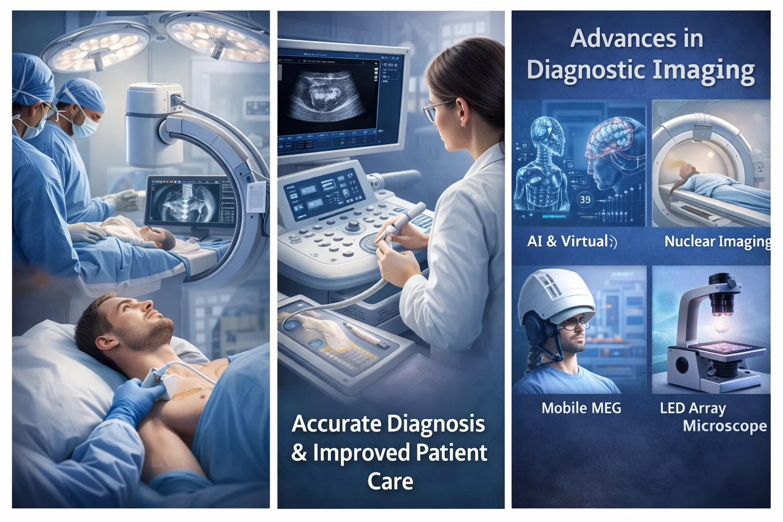 Modern ultrasound lab with advanced imaging for accurate diagnosis of organs and soft tissues