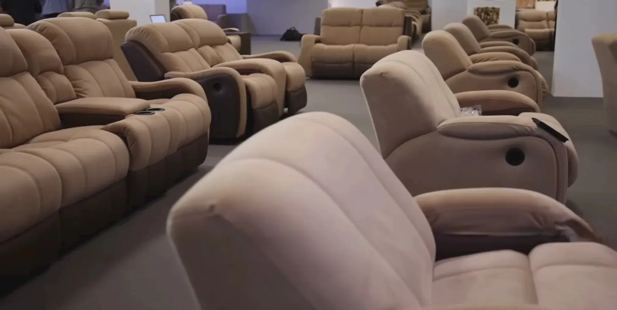 Leather Recliner Sofa