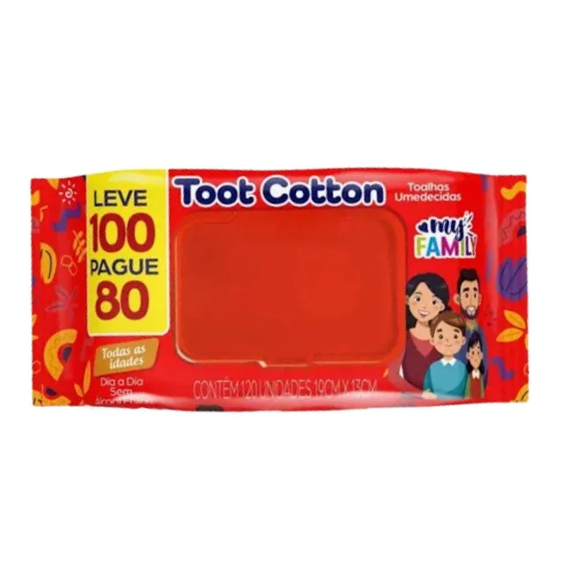 Toot Cotton Toalhas Umedecidas My Family Leve 100 Pague 80