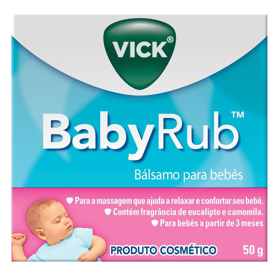 Bálsamo para bebês Vick BabyRub 50 g