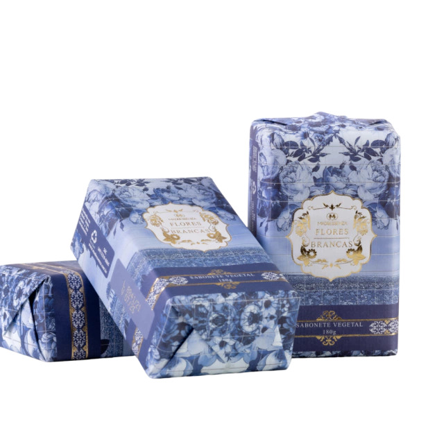 Sabonete vegetal flores brancas 180 g