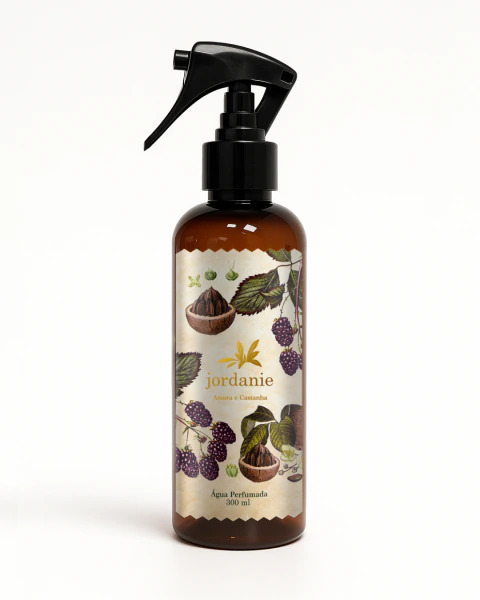 Agua perfumada amora e castanha jordanie 300 ml