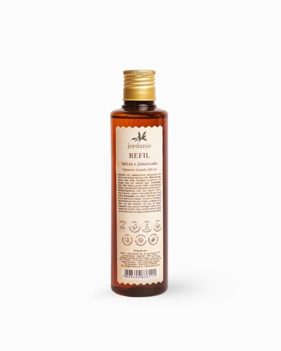 Refil sabonete liquido salvia e jabuticaba 200ml