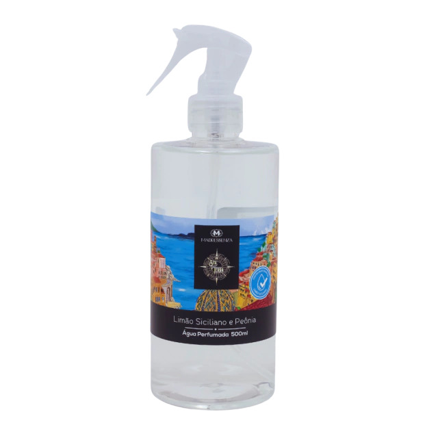Agua perfumada limao siciliano e peonia 500 ml