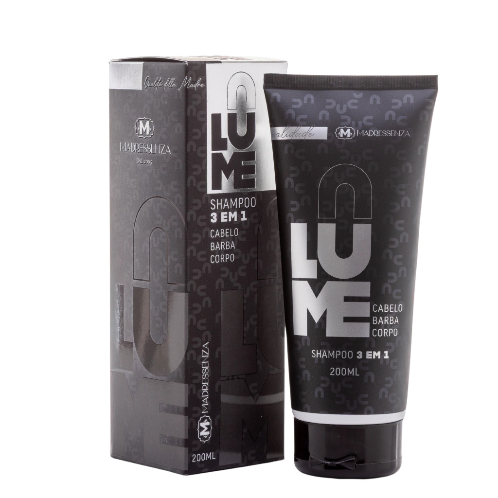 Shampoo 3 em 1 cabelo barba corpo lume 200ml