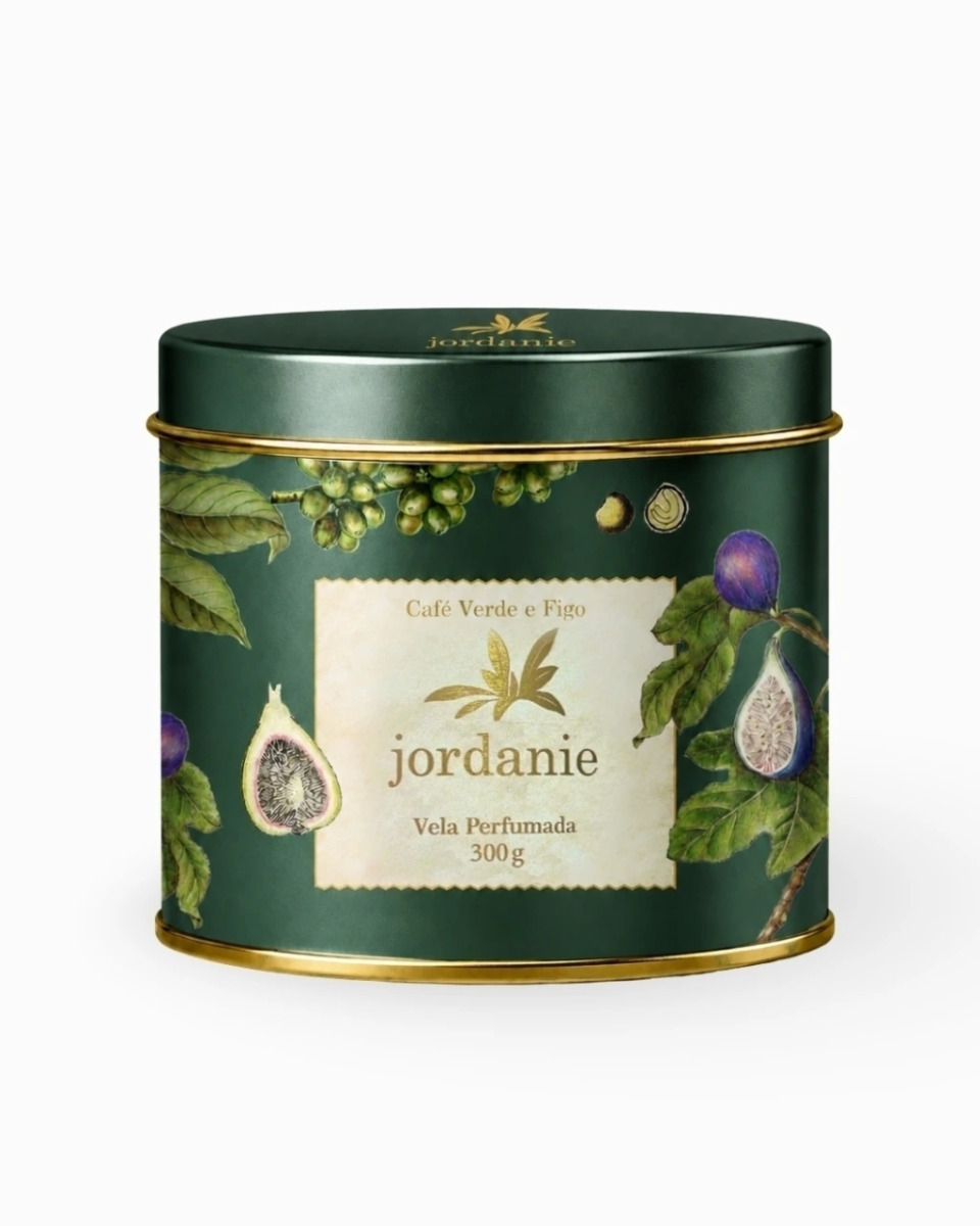 Vela perfumada cafe verde/figo