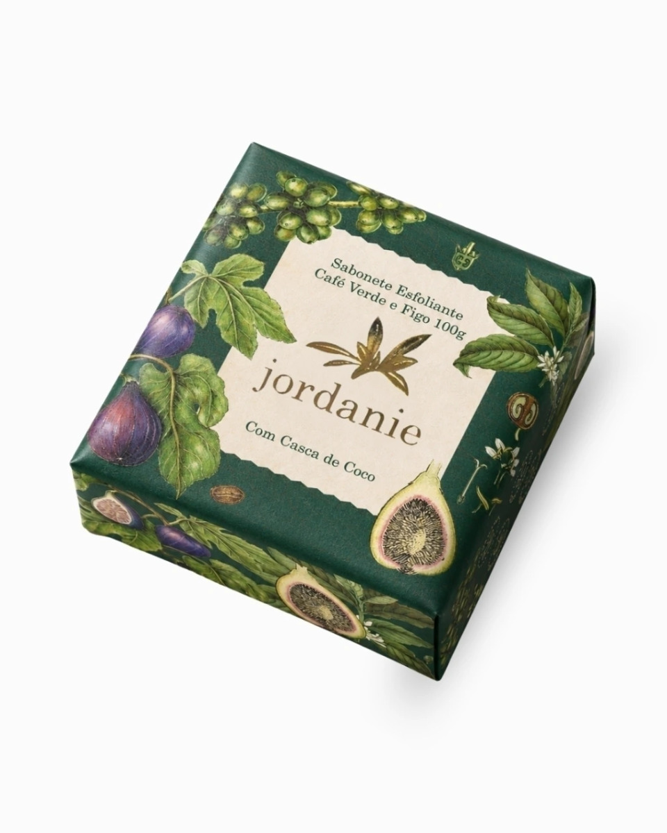 Sabonete esfoliante cafe verde/figo