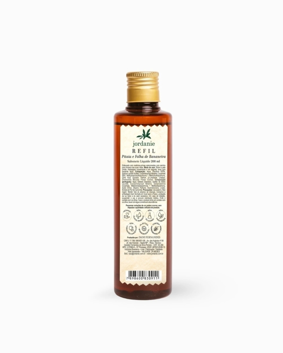 Refil difusor pitaia/folha bananeira jordanie 200ml