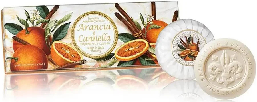 Kit sabonete fiorentino laranja/canela 300g