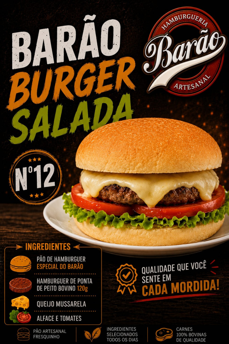 12 Burger Salada