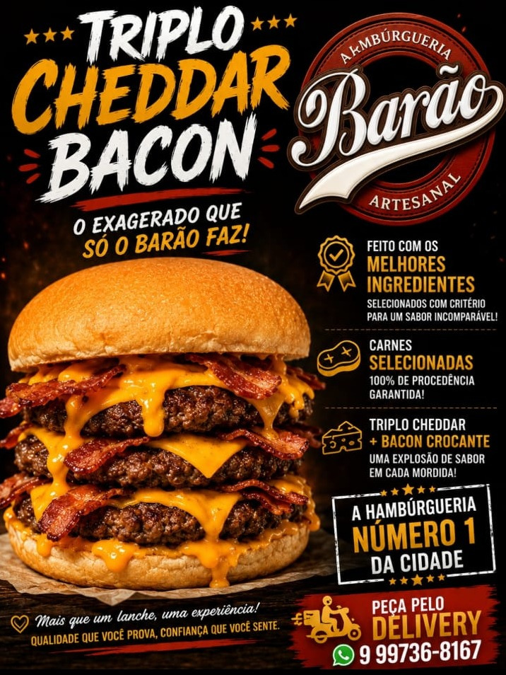 18 Triplo Chedar Bacon