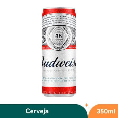 Cerveja budweiser lata 350 ml