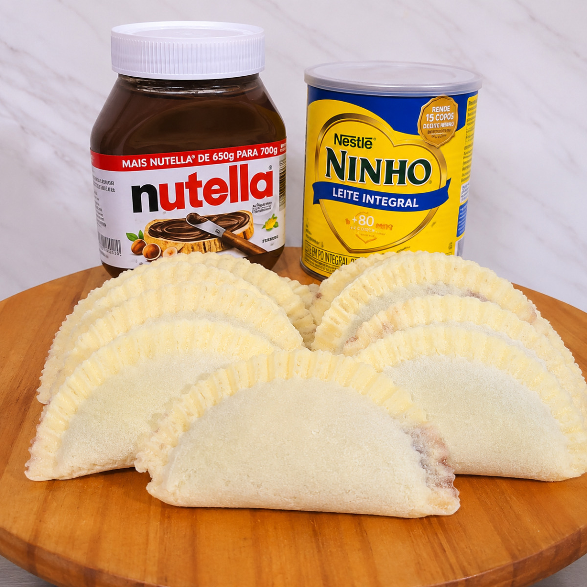 Pastelzinho de leite ninho