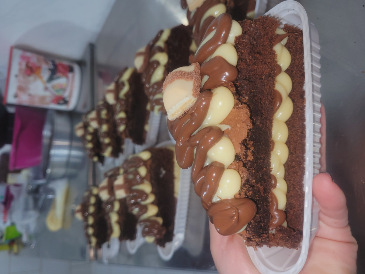 Fatia Brownie supremo Ninho com nutella (triangulo)