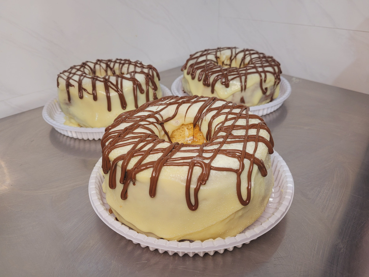 Bolo leite ninho com nutella