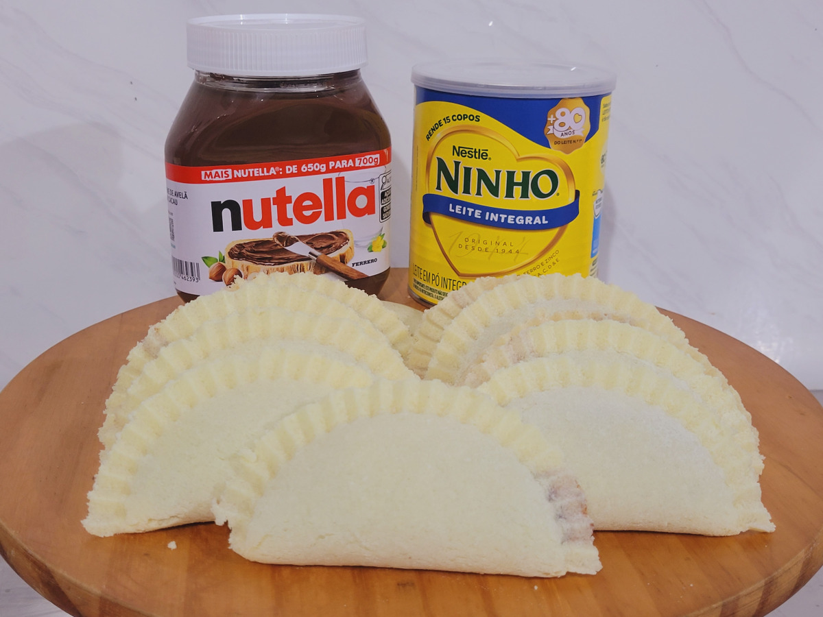 Pastelzinho de leite ninho