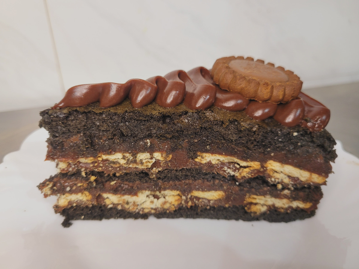 Bolo fatia palha italiana