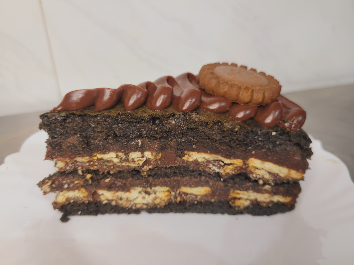 Bolo fatia palha italiana
