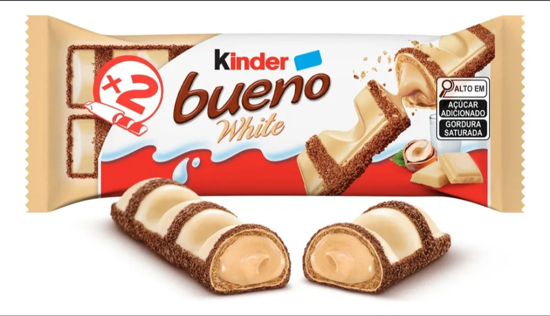 Kinder bueno White 39g com 2 barrinhas de 19,5g