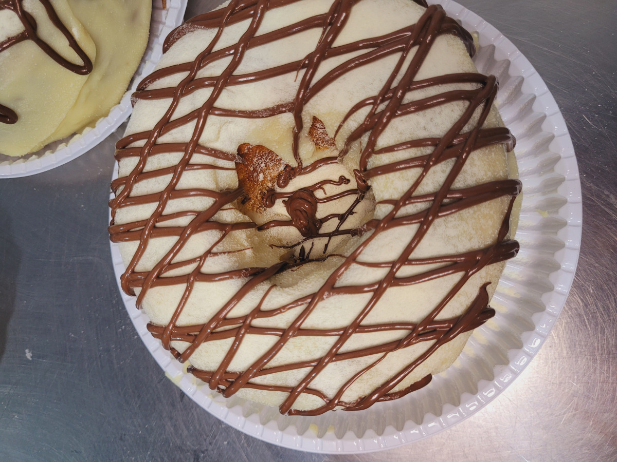 Bolo leite ninho com nutella