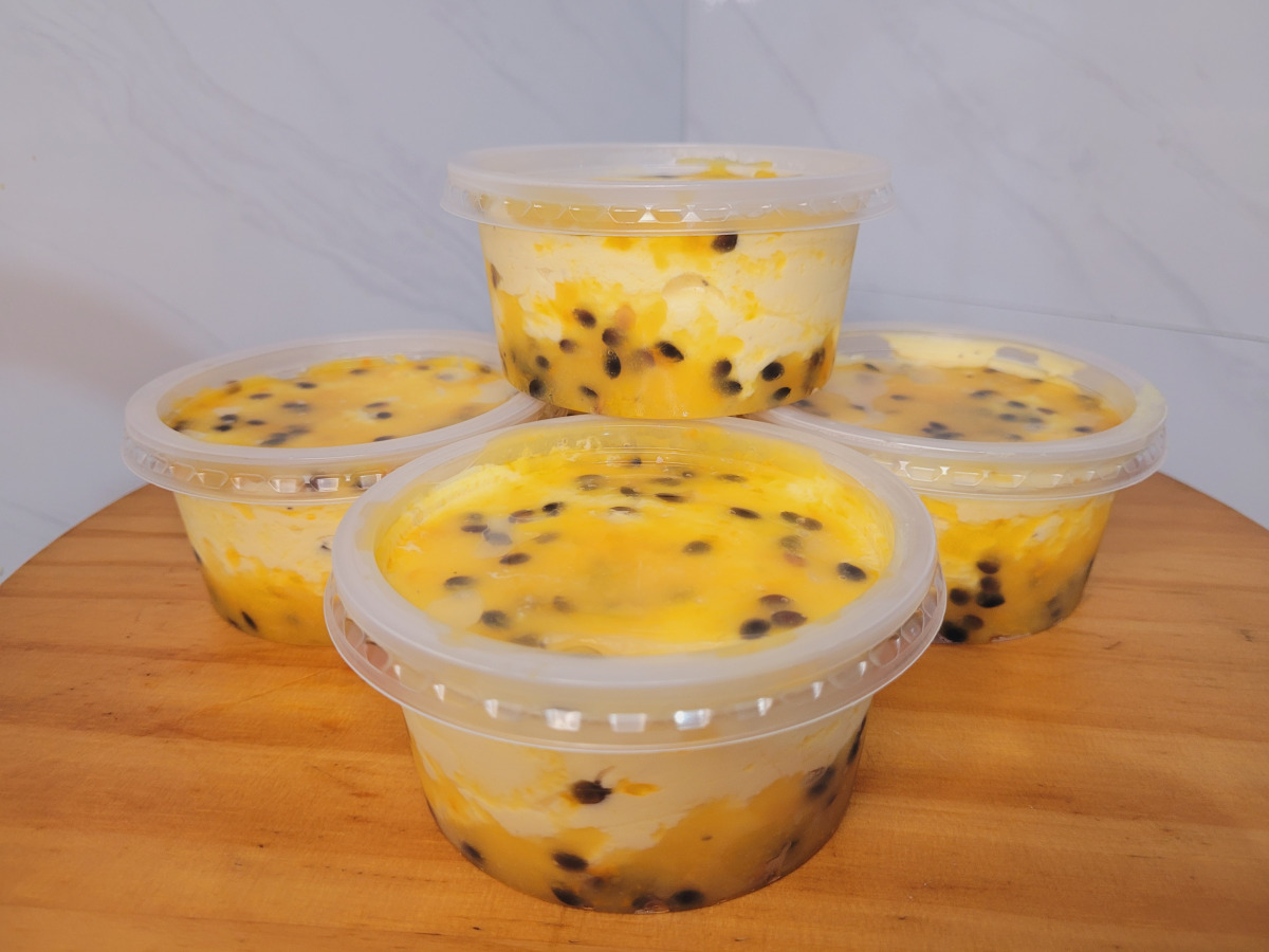Mousse de maracujá no pote