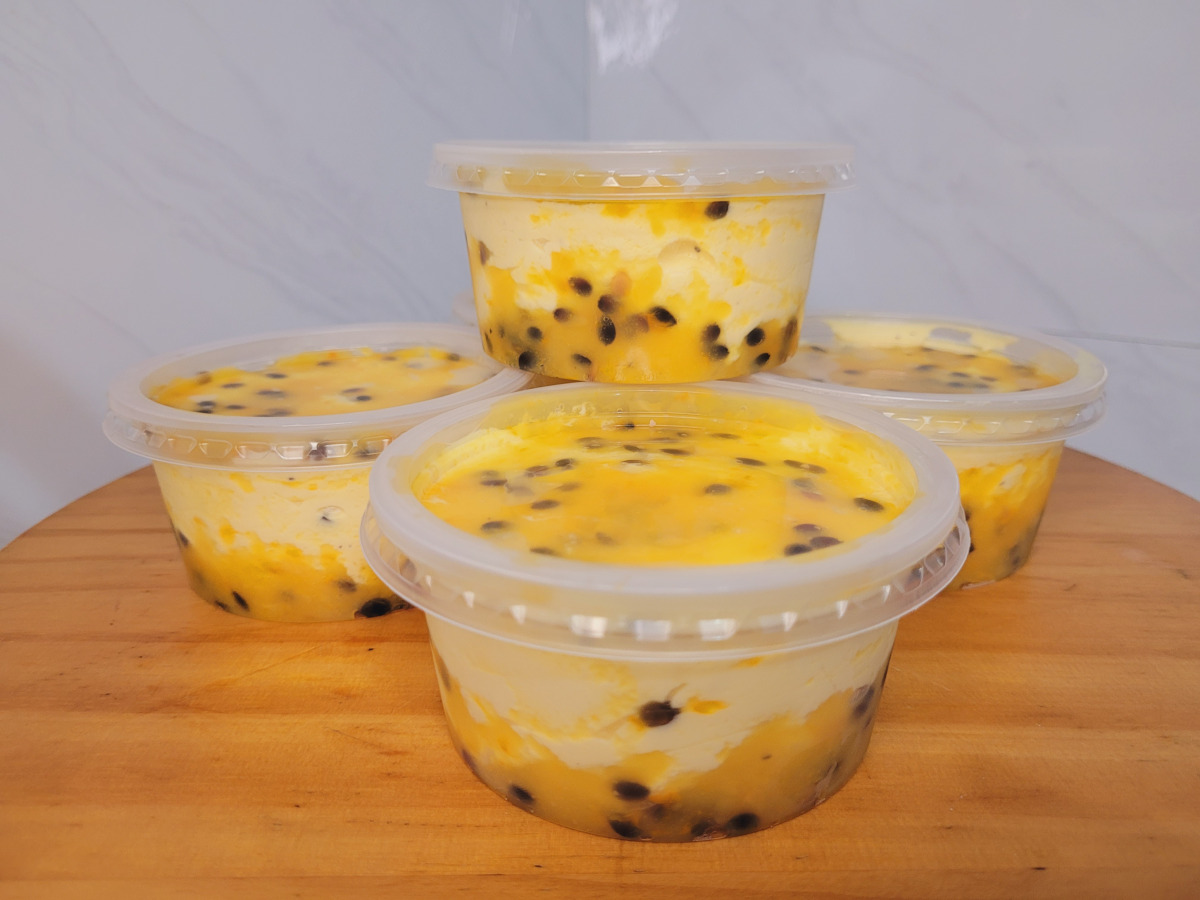 Mousse de maracujá no pote
