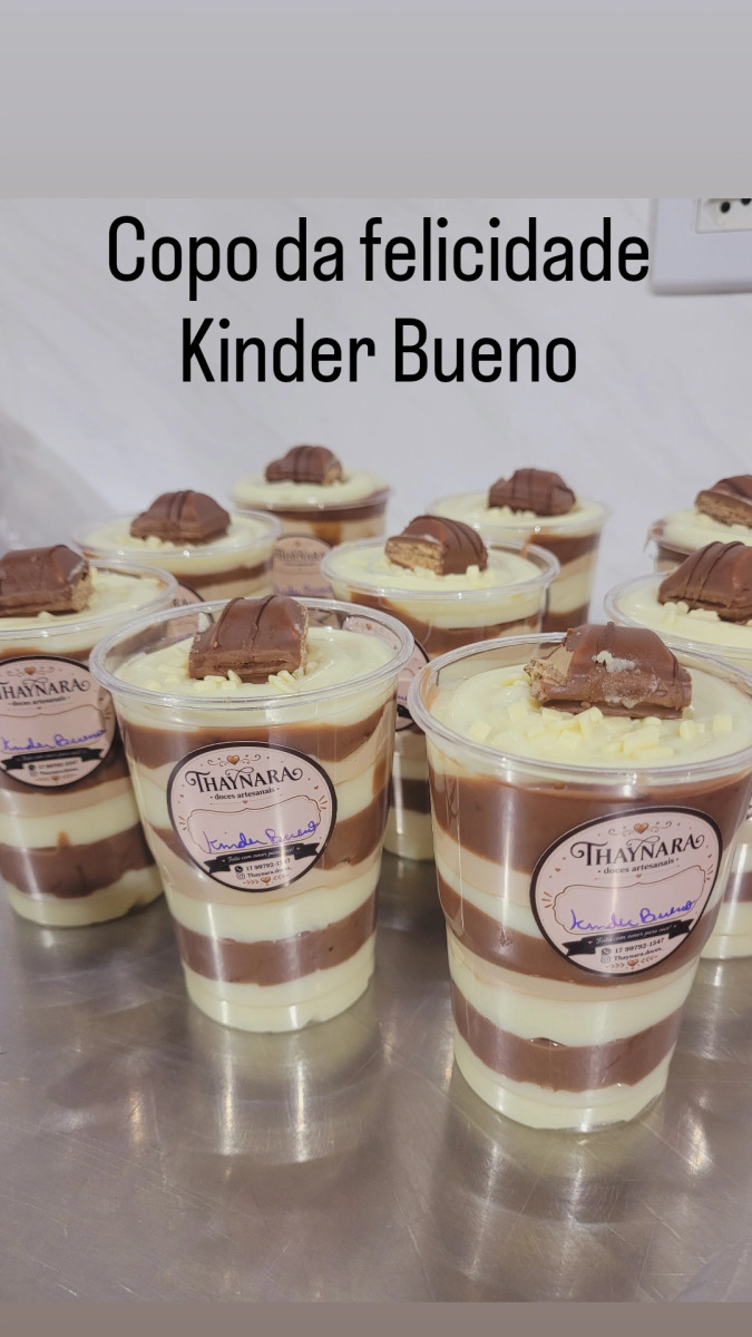 Copo da felicidade kinder bueno