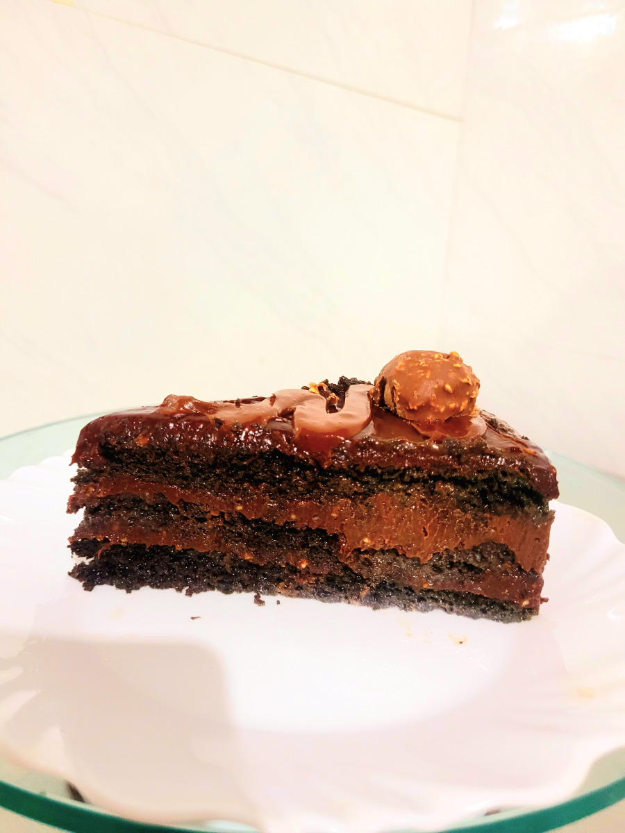 Bolo fatia ferrero rocher