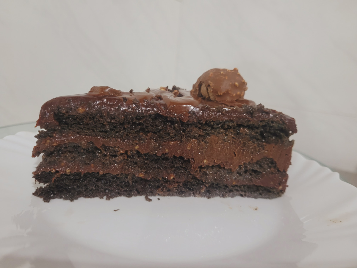 Bolo fatia ferrero rocher