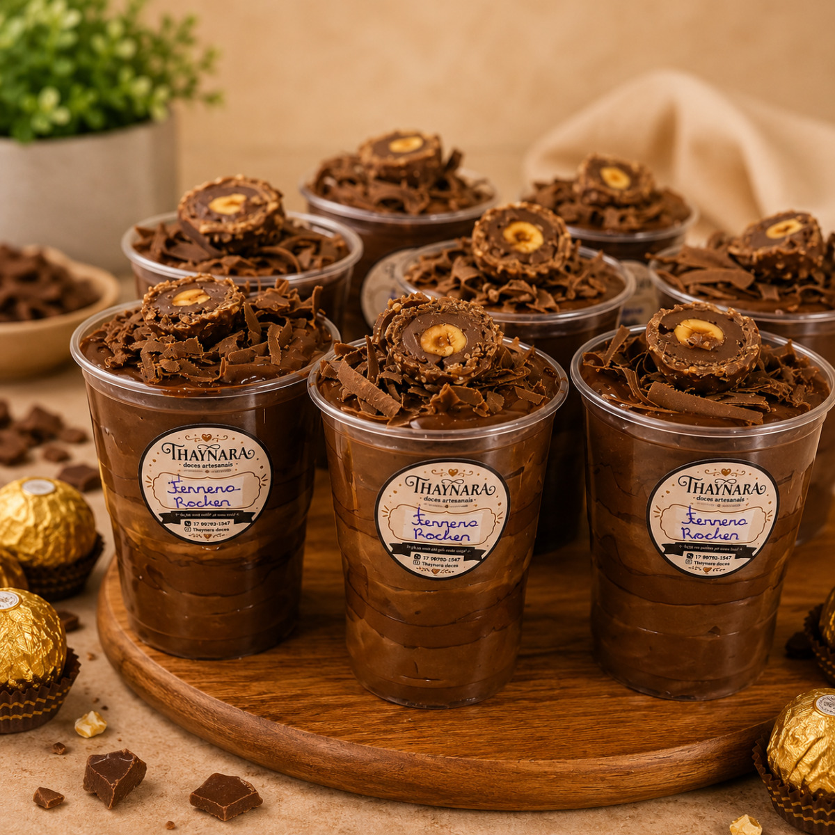 Copo da felicidade ferrero rocher