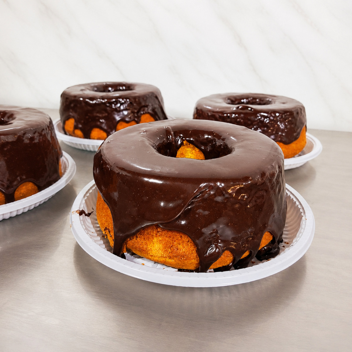 Bolo de cenoura com brigadeiro