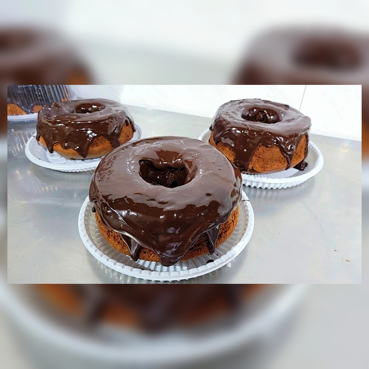Bolo de chocolate com brigaderio