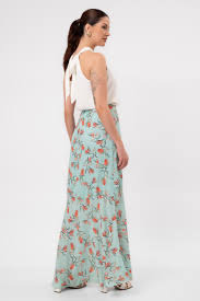 Saia longa estampada