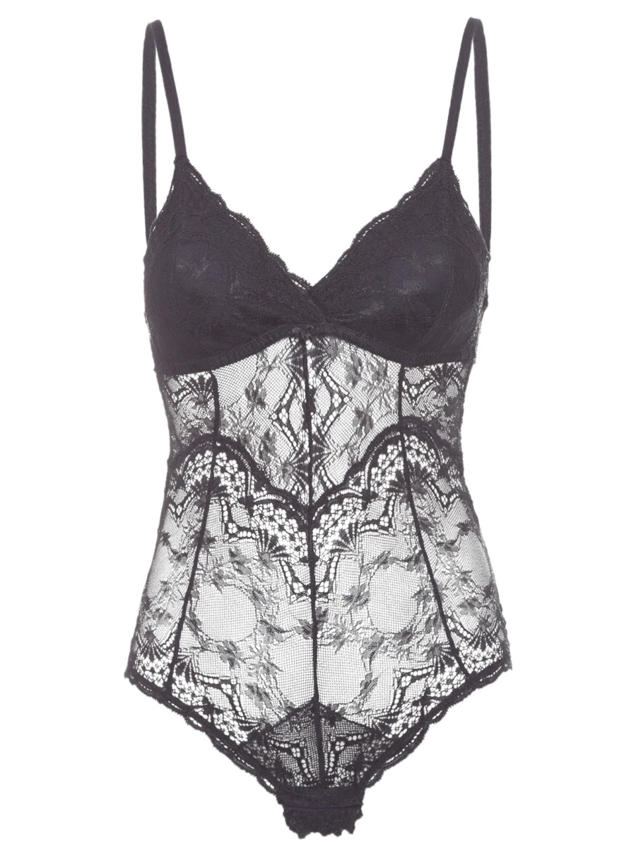 Body rendado feminino