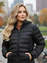 Jaqueta puffer feminina