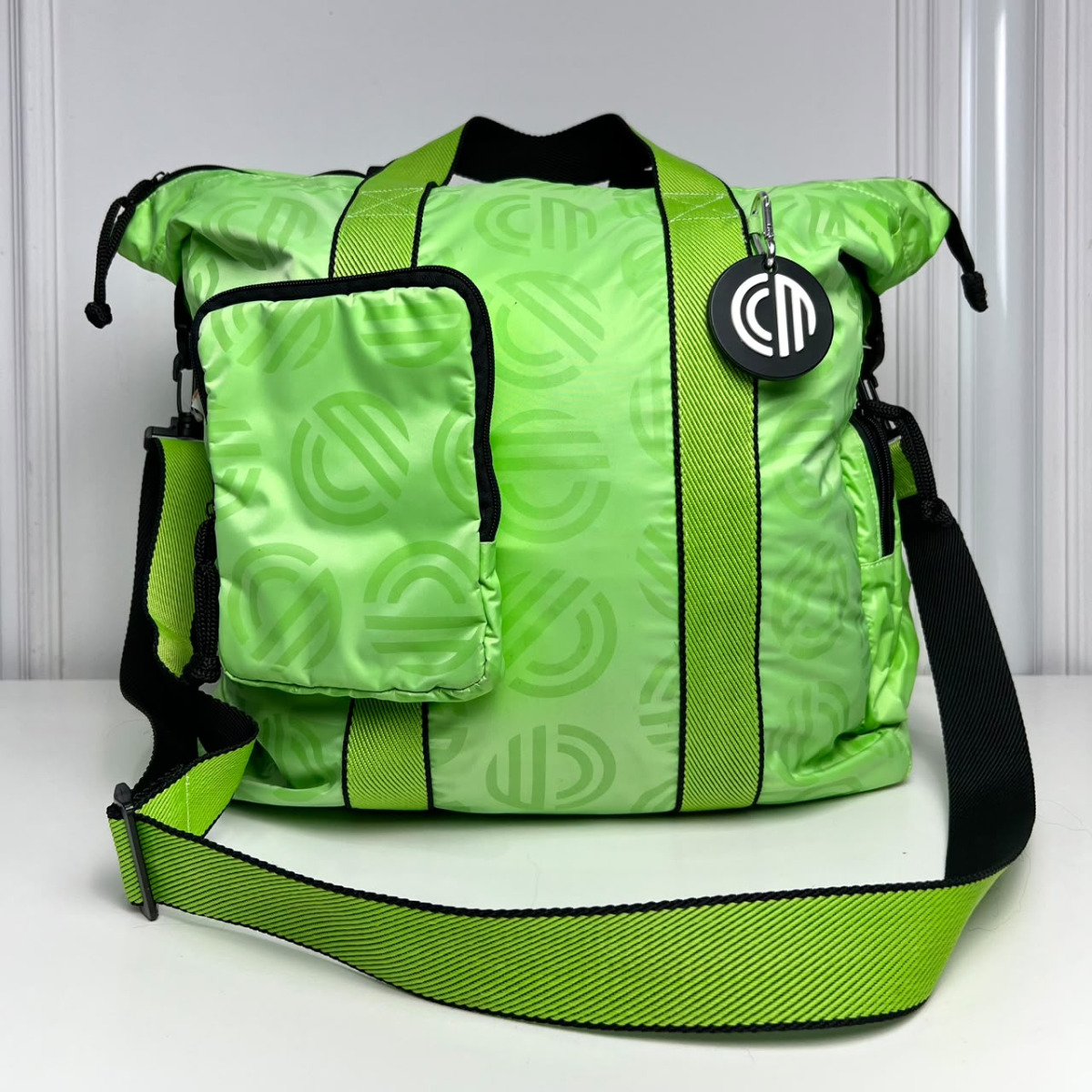 Bolsa velcro - ccm - verde neon