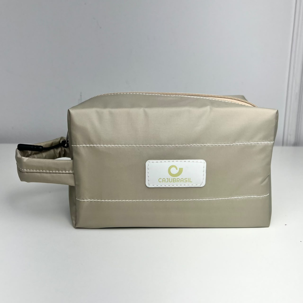 Necessaire - caju brasil - bege chocolate
