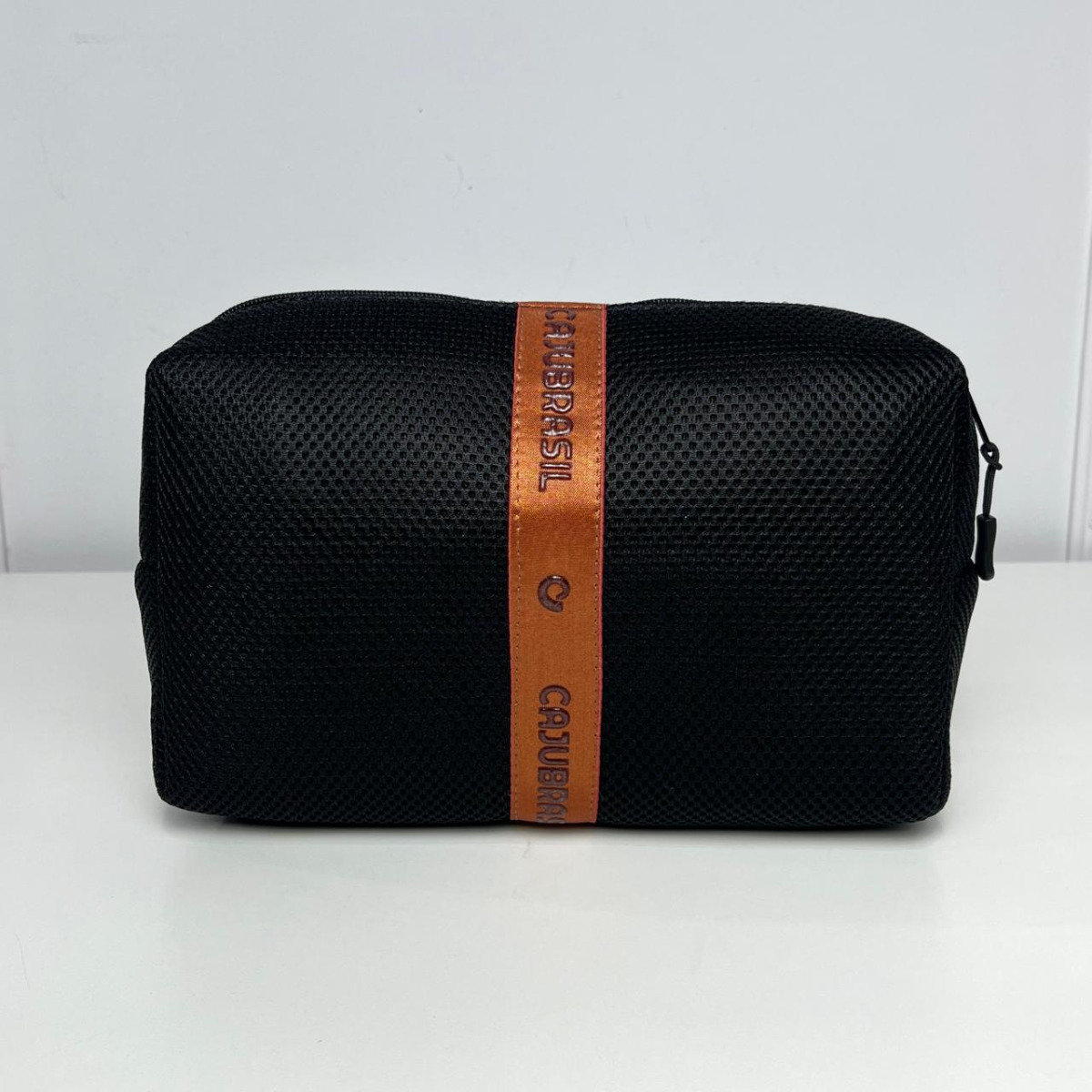 Necessaire esportiva com elástico - caju brasil - preto