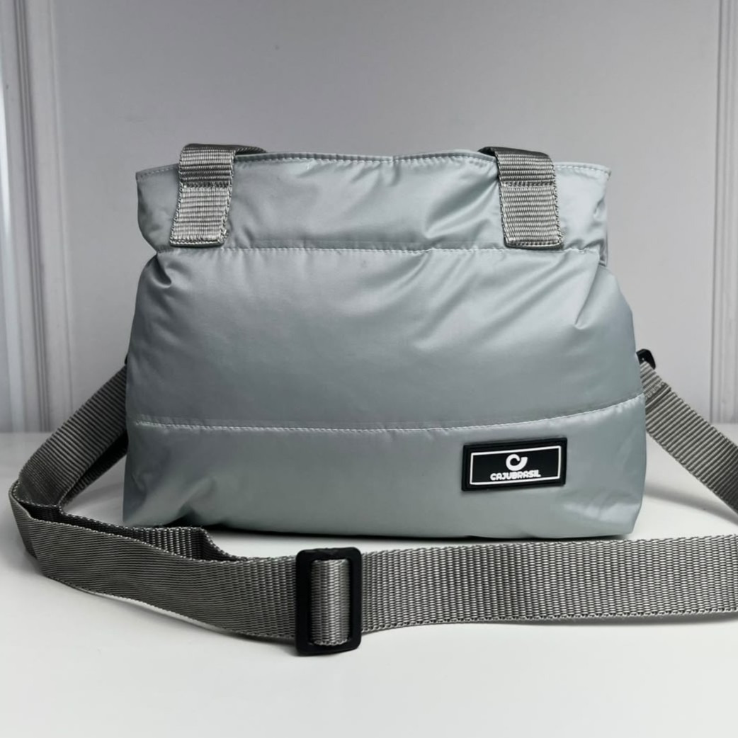 Bolsa 2 em 1 - caju brasil - cinza cromo
