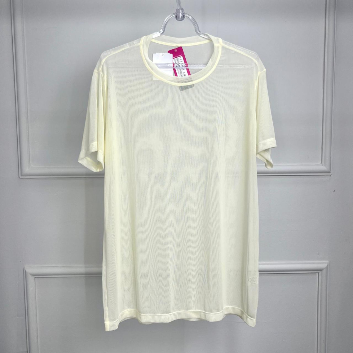 Camisetao plus de tule liso - off white - g1