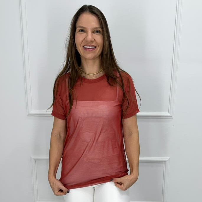 Camisetao de tule - oriente - p/m