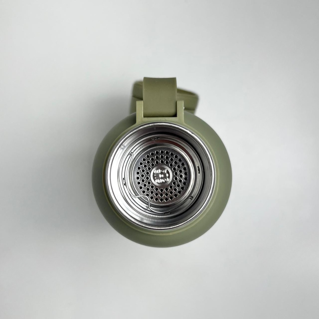 Garrafa térmica - caju brasil - 1 litro - verde croco