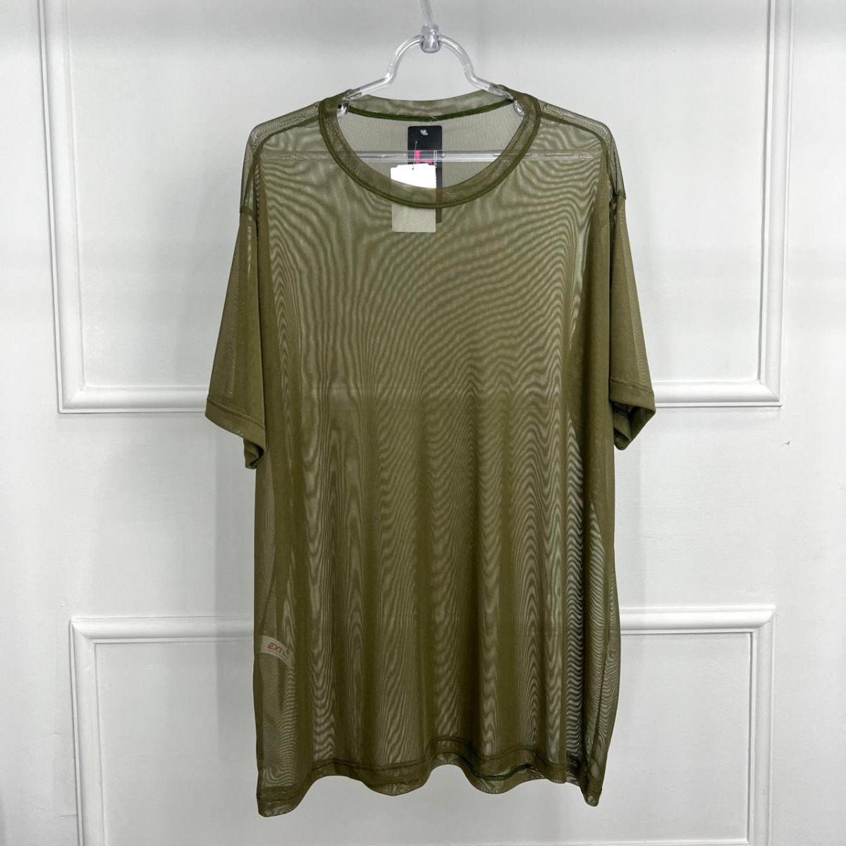 Camisetao plus de tule liso - verde militar - g1