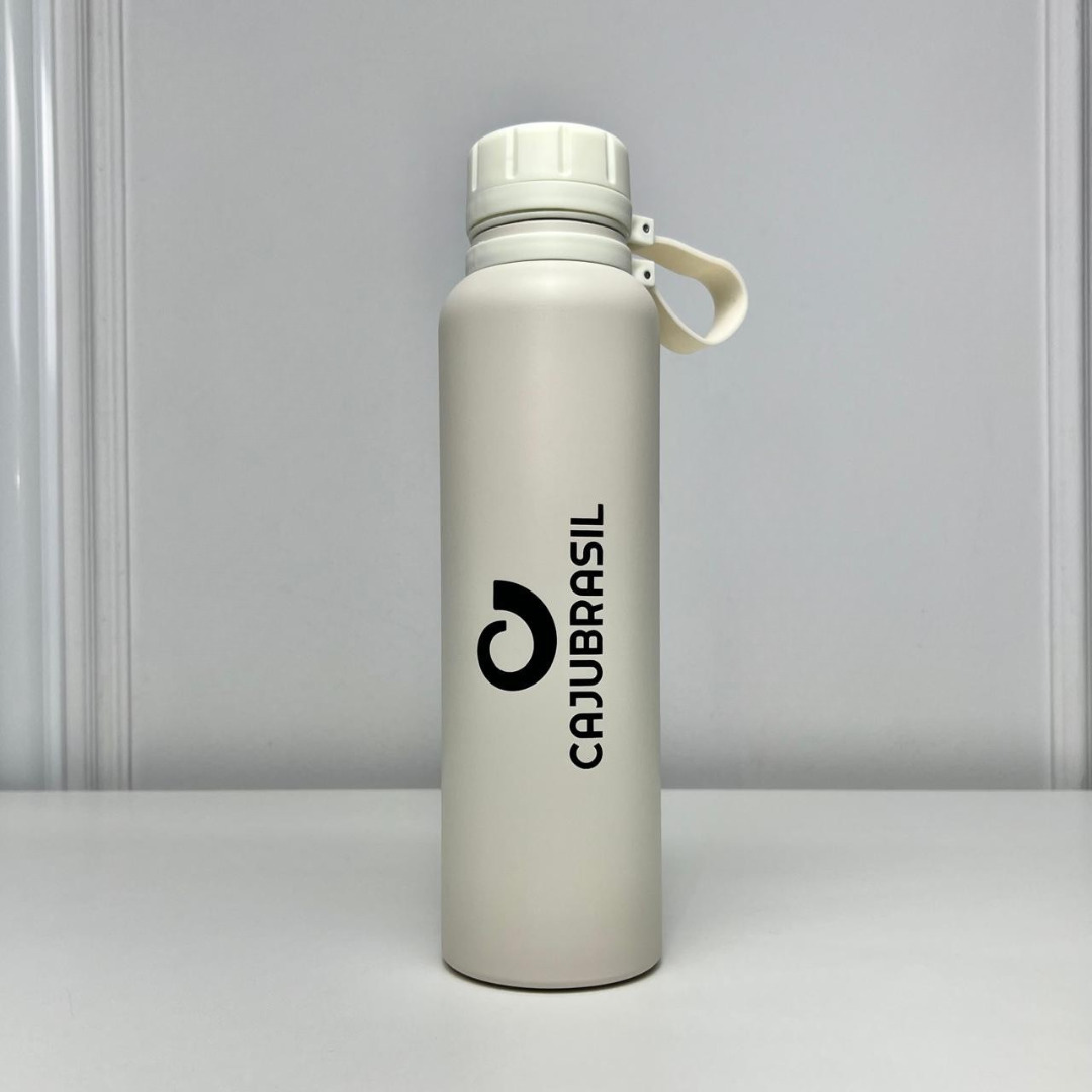 Garrafa térmica - caju brasil - 1 litro - off white