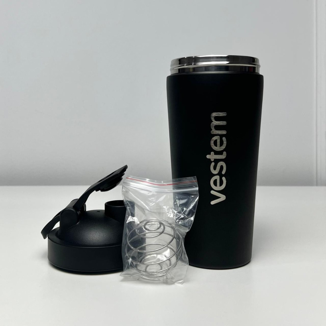 Coqueteleira térmica - vestem - 700ml - preto