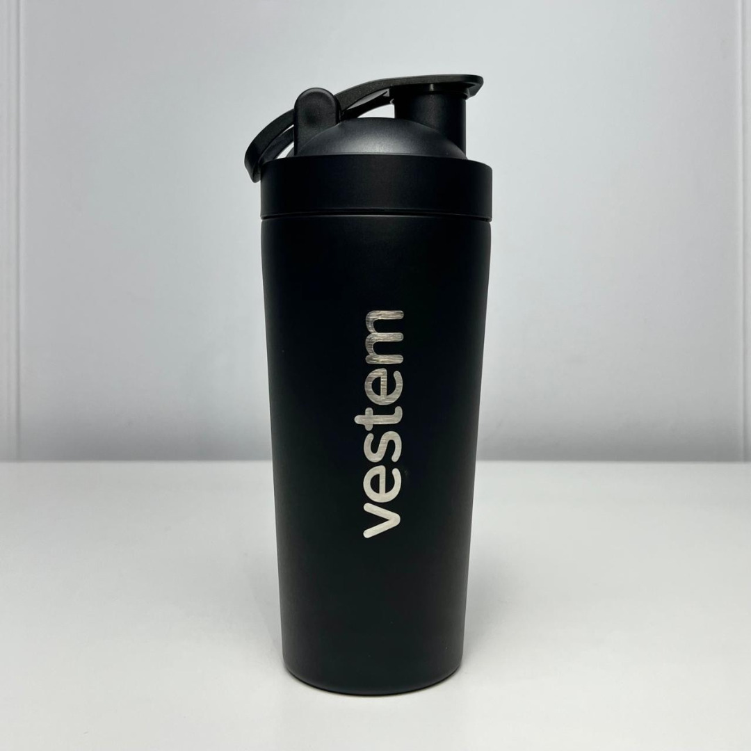 Coqueteleira térmica - vestem - 700ml - preto