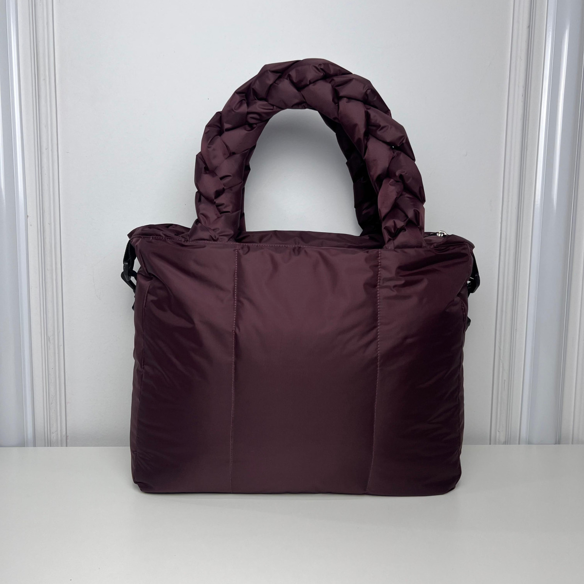 Bolsa trança matelassê - vestem - vermelho barolo