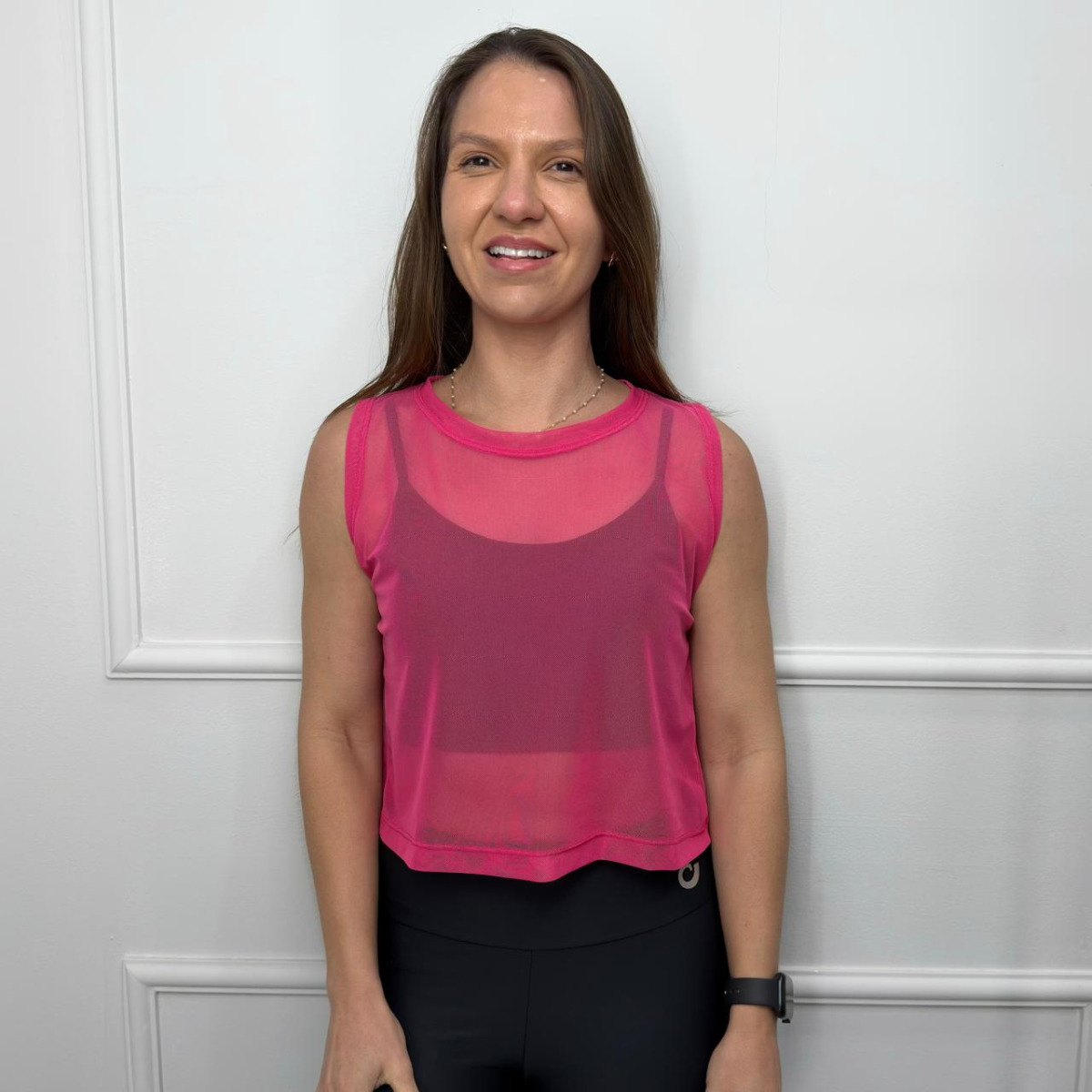 Cropped de tule - pink