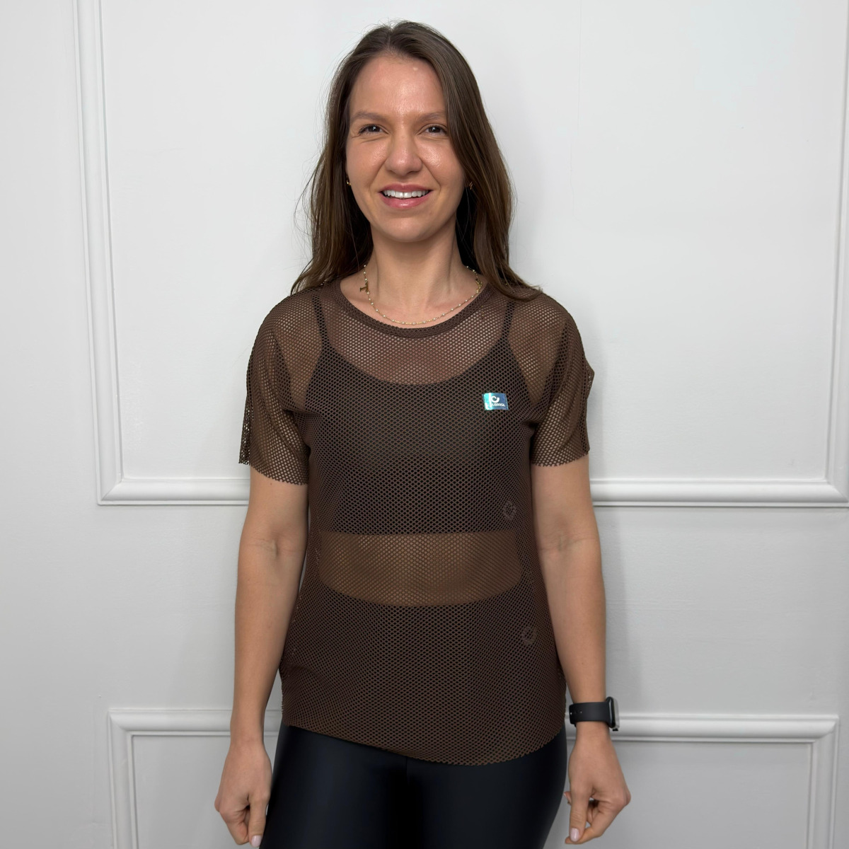 Blusa spot clássica - marrom coffe